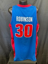 Detroit Pistons Clifford Robinson #30 Game Worn Used Jersey Size 50 + 4 2001-02