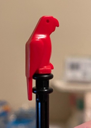 LEGO Minifigure Accessory ~ RED PARROT BIRD ANIMAL PET ~ Part 2546 VINTAGE LEGOS - Picture 3 of 5
