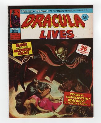 1974 MARVEL DRACULA LIVES #4 & WEREWOLF BY NIGHT #7 1ST APP OF KROGG RARE KEY UK