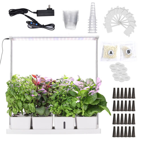 New Hydroponics Growing System 20 Pods Indoor Growing System LED Grow Light