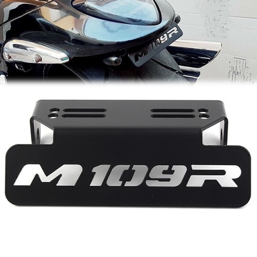 Black Aluminum & Rubber Rear Footrests For Suzuki VZR1800 Boulevard M109R (2007-2019)