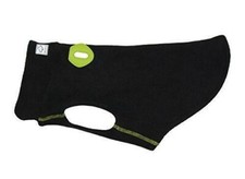 26 NEW RC Pet Products Baseline Dog Fleece Coat Sweater in Black with Lime warm