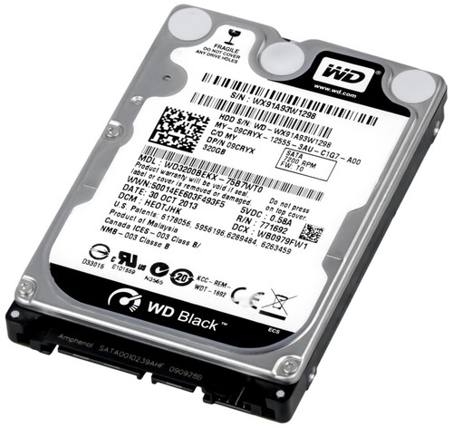 Hard Drive Dell 09CRYX WD3200BEKX 320GB 7.2K 16MB SATA III 2.5'' - 第 1/3 張圖片