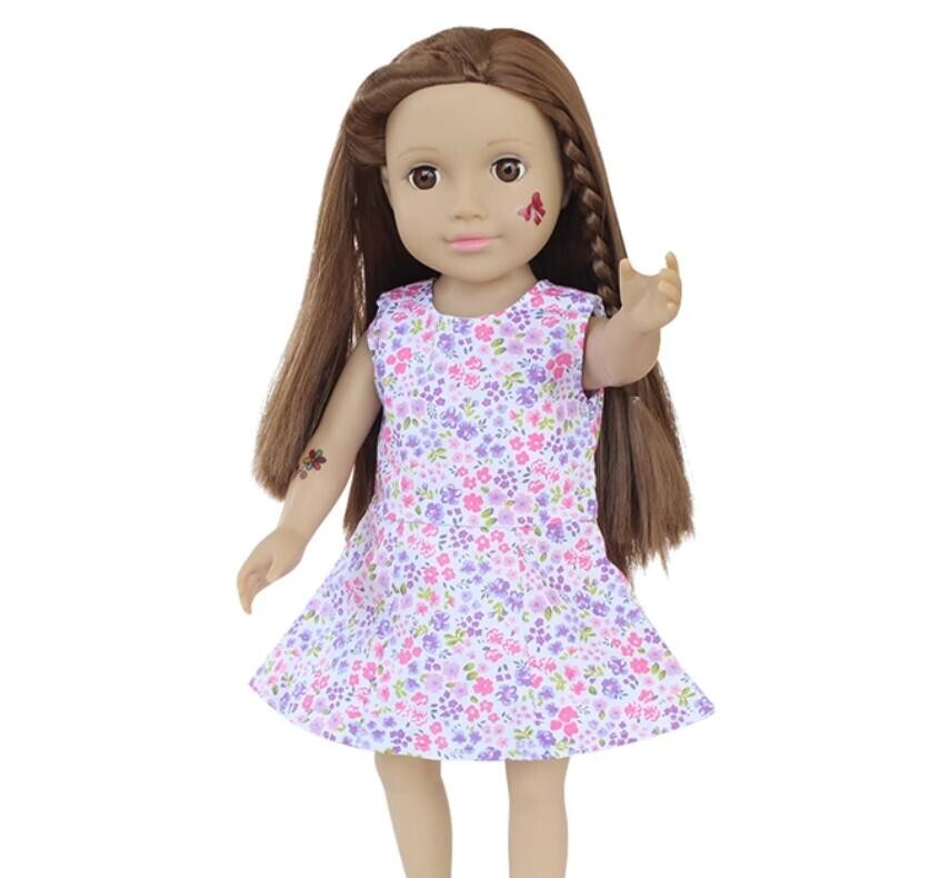 Floral Dress made for 18'' American girl doll clothes | eBay