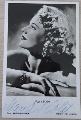 Autogramm österreichische Film und Theaterschauspielerin Maria Holst (104267)