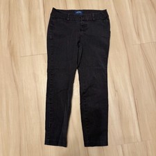 Old Navy Pixie Pants Women 2 Black Stretch Comfort Mid Rise Straight Leg Outdoor