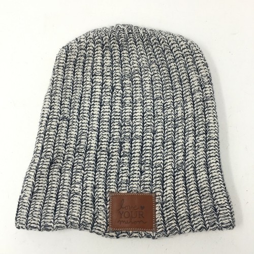 Knitted Beanie Hat Cap White 