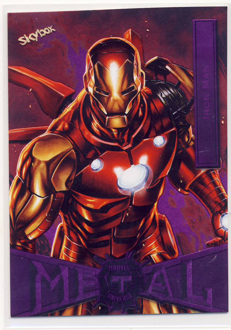 2022 Marvel Spider-man Spiderman Metal Universe FX Pink 36 Iron Man 60/75