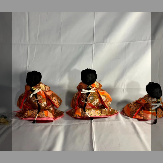 Vintage Japanese Traditional Hina Dolls Set 684 | eBay