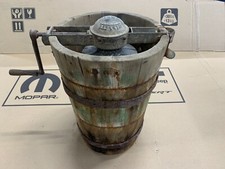 RARE Antique  ~ 6 qt Hibbard Hand Crank Ice Cream Maker ~