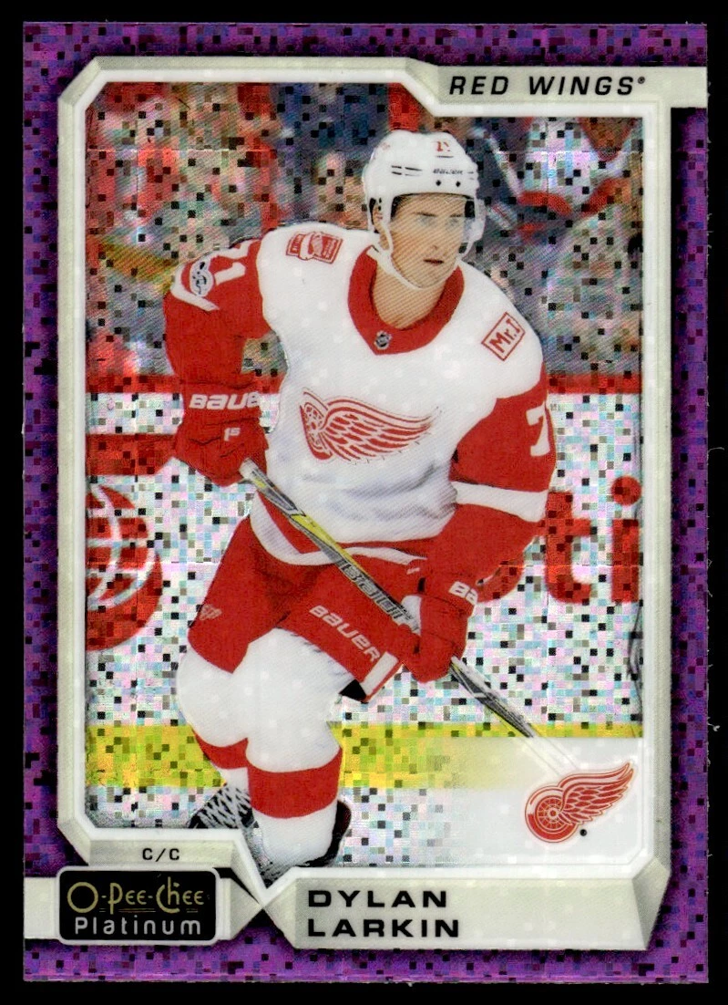 2019-20 O-Pee-Chee Platinum Violet Pixels Dylan Larkin #3