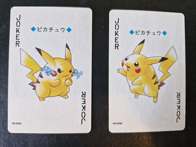 Pokemon PIKACHU Joker Card lot 2x Cards  - HO OH Deck Playing cards
