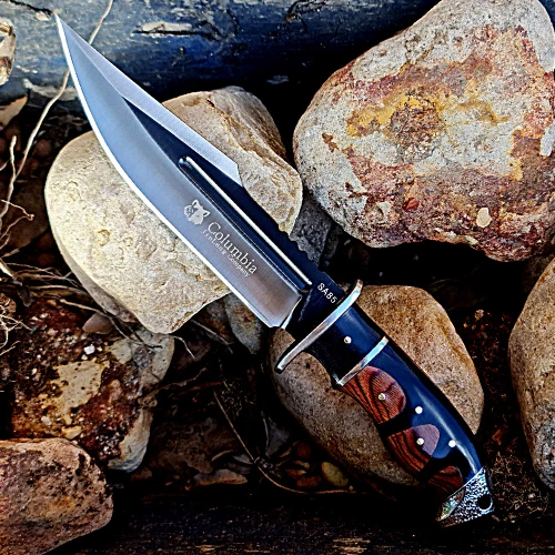 Outdoor COLUMBIA Hunting Knife Fixed Blade Large Bowie Camping Survival Knife - Picture 19 of 24