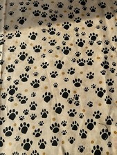  Dog Paw Print Fabric by Peter Fasano  