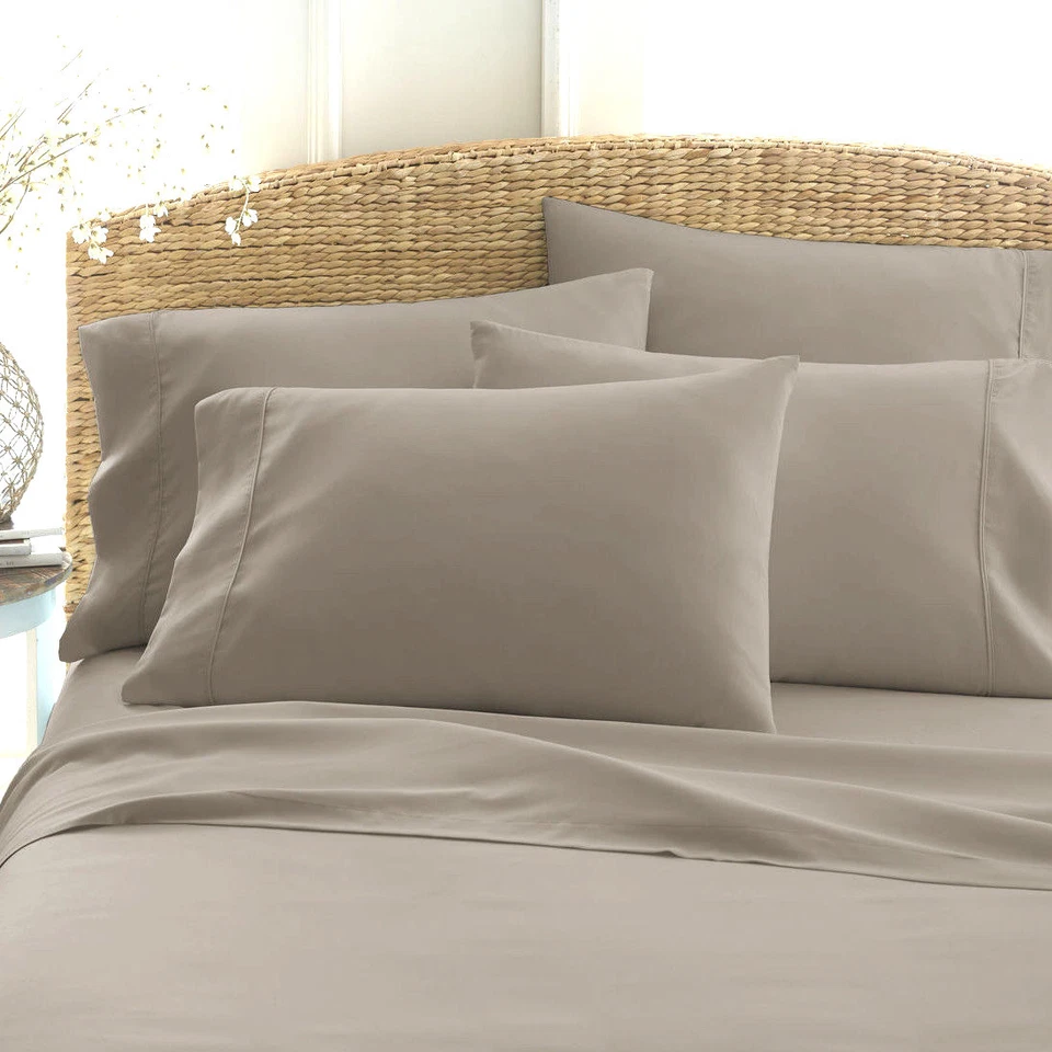 JUEGO DE SÁBANAS BOLSILLO EXTRA PROFUNDO 18" 6 PIEZAS ULTRA SUAVE ALTA CALIDAD SIN ARRUGAS Foto 3 de 4