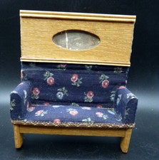 Vintage c.1920 Wooden SETTEE COUCH German 1:12 Scale Dollhouse Miniature