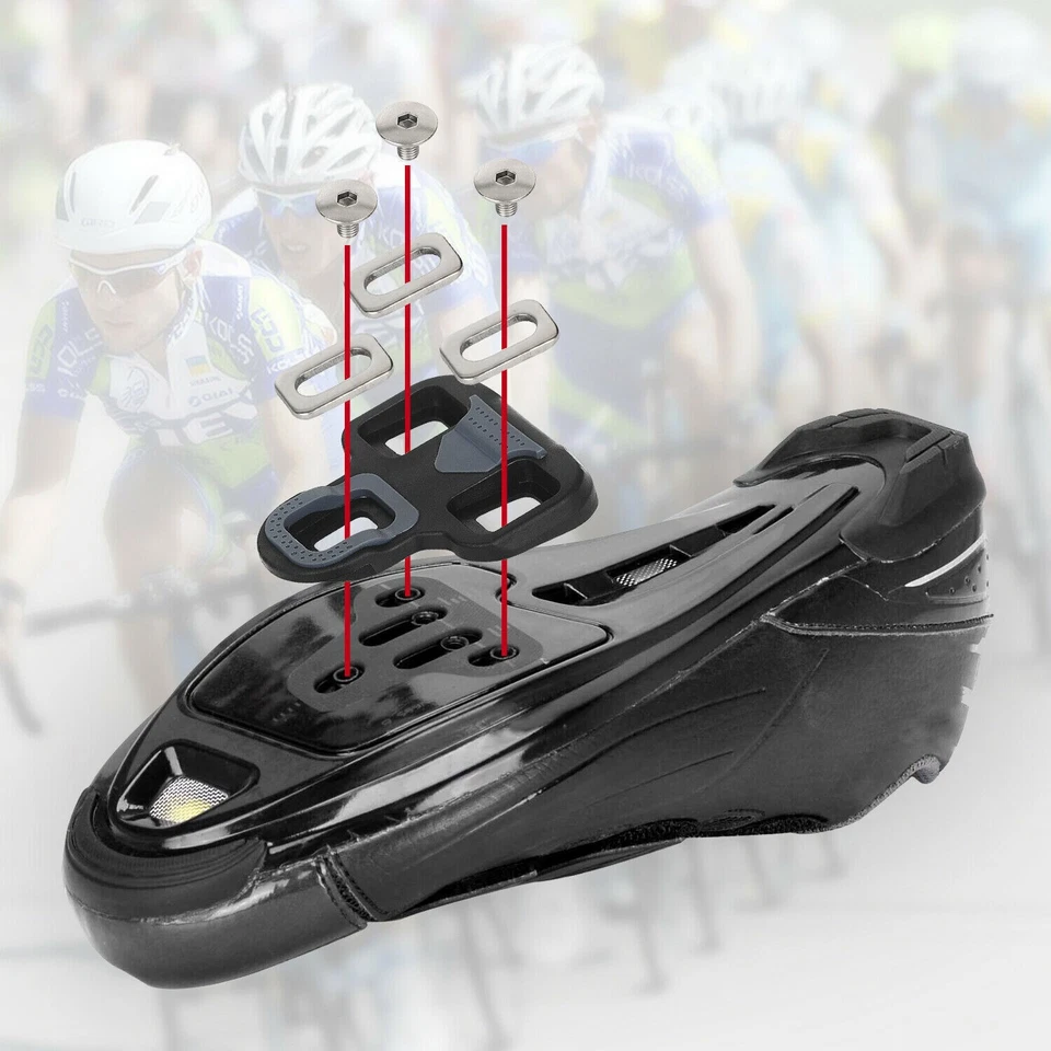 Clip Pedals for Look Keo System Road Bike Clipless pedals with cleats sets - Image 3 of 4