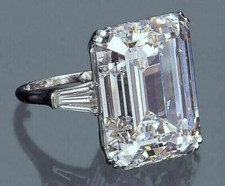 5.5Ct Emerald Cut Lab-Created Diamond Engagement Wedding 14K White Gold FN Ring