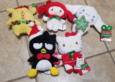 5pc Sanrio Hello Kitty & Friends Christmas Holiday Cookie Plush