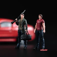 1/64 Sam Dean Winchester Man Scene Props Miniatures Figures For Cars Vehicles