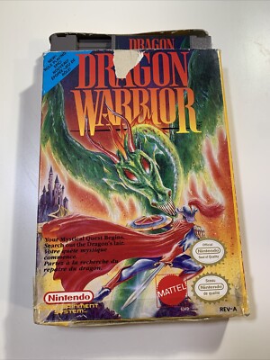 Dragon Warrior For Nintendo NES 1986 Item And Box