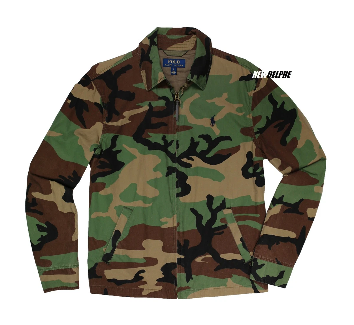 Polo top camo windbreaker