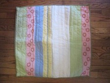 POTTERY BARN KIDS MULTI STRIPE PATCHWORK EURO PILLOW SHAM