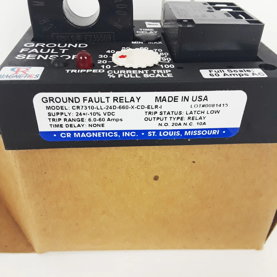 CR Magnetics Ground Fault Sensor Relay New 9111 - Image 4 of 4