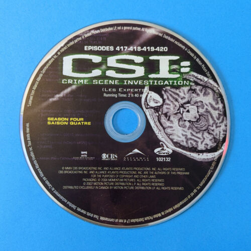 CSI: Crime Scene Investigation SEASON 4 disc 5 DVD REPLACEMENT single Disc only - Picture 2 of 4