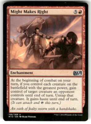 MTG - Might Makes Right - Magic 2015 (M15) - Magic The Gathering
