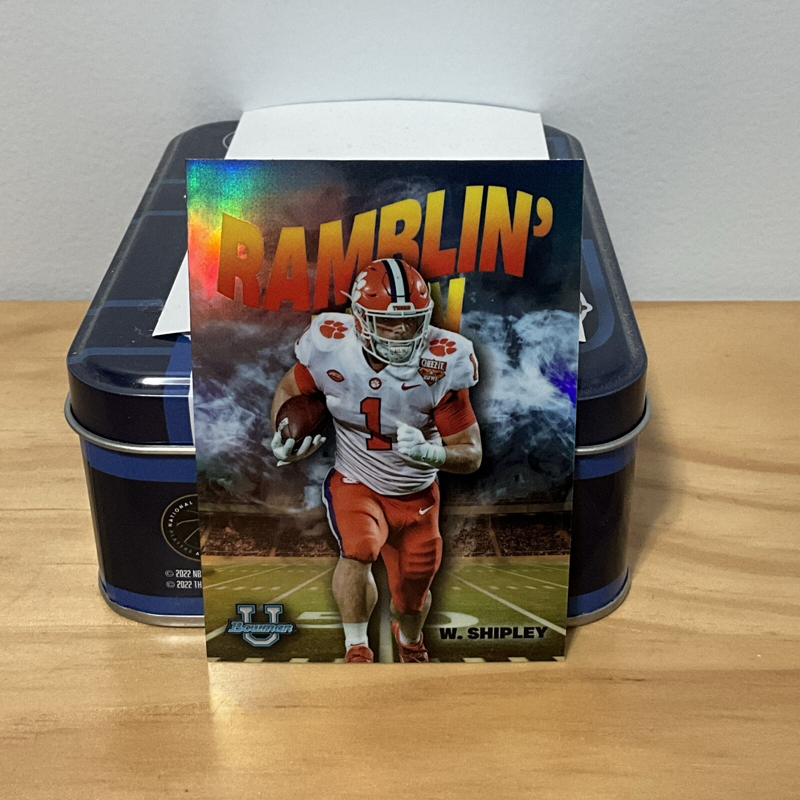 2022 Bowman U Chrome Ramblin Man Will Shipley RM-6 Clemson Tigers Football 2I