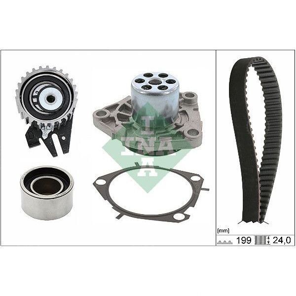 KIT DISTRIBUZIONE + POMPA ACQUA ALFA 159 2.4 JTDM 154KW 210CV FB U5