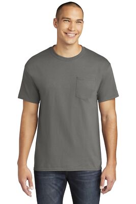 Pack Of 5 Gildan 5300 Mens Short Sleeve Heavy Cotton Stylish Pocket T-Shirt