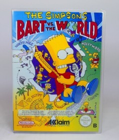 NES Storage Case - The Simpsons Bart vs the World - NO GAME