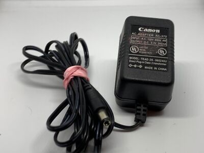 Genuine Canon AC-370 AC Power Supply Adapter DC 6.3V 240mA TEAD-28 ...