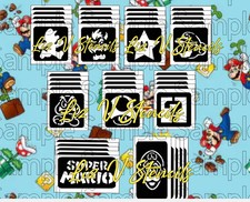 Super Mari O Glitter Tattoo