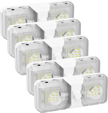 Rv Led Ceiling Double Dome Light 12v Led Lights 5 Pack