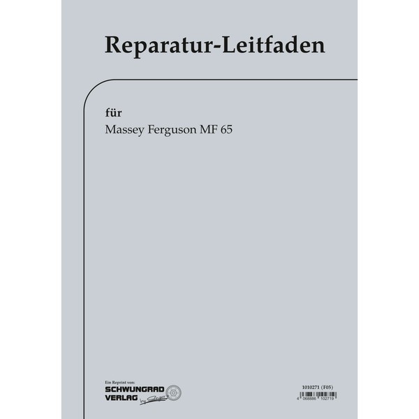 Massey Ferguson MF65 Traktor Schlepper Reparaturanleitung Werkstatthandbuch-image
