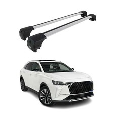 Dachträger Grundtäger für DS 7 Crossback / DS 7 2017-2026 Aluminium Silber 2 tlg