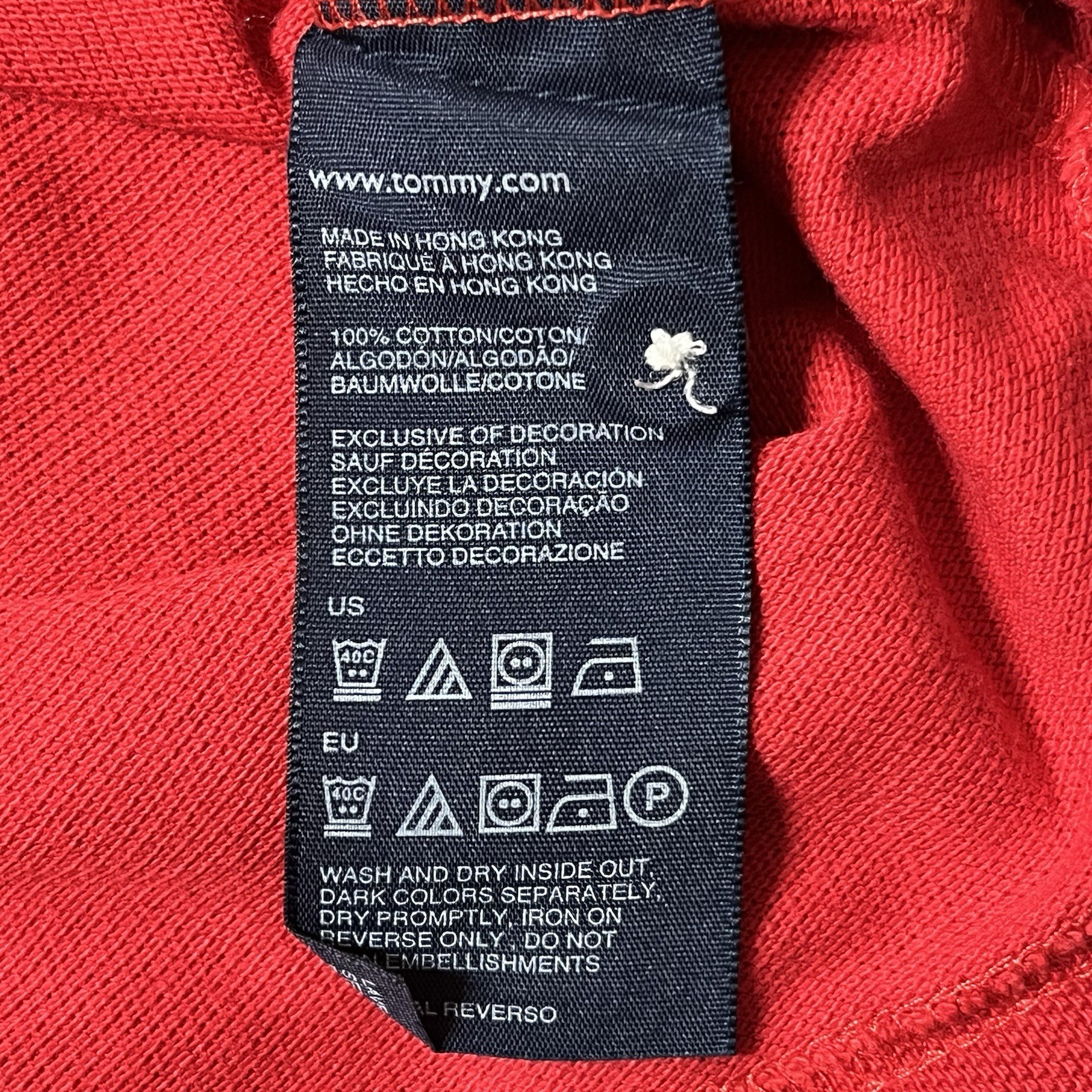 Tommy Hilfiger Polo Shirt Mens 2XL Red Patriotic USA Texas Flag Short Sleeve thumbnail 11