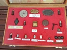 Civil War Military Items Collection Belt Buckle Match Box Emblems Buttons