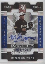 2009 Donruss Elite Extra Edition Aspirations Signatures Mychal Givens Auto r9d