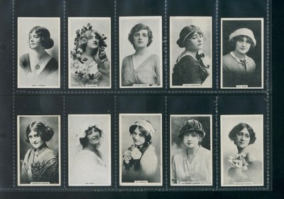 Major Drapkin SCHAUSPIELERINNEN FRAN x10 verschiedene 1910 sehr guter/sehr seltene Karten