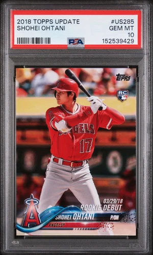 2018 Topps Update Shohei Ohtani #US285 PSA 10