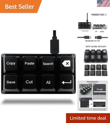 SayoDevice 8-Key Lightweight Mechanical Keyboard - Dual Function for PC & Gaming