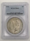 1925 Peace Silver Dollar PCGS MS63