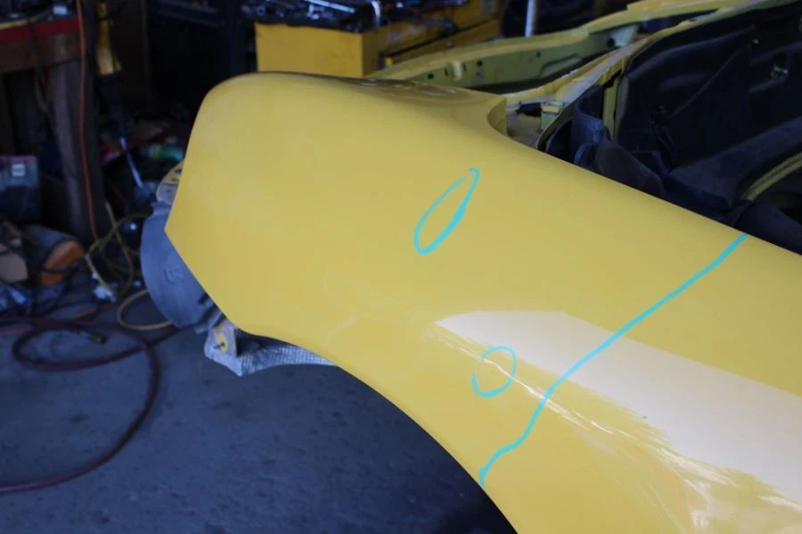 1997-2004 Porsche Boxster 996 2.7L Passenger Right Rear Quarter Panel Assembly - Image 3 of 4