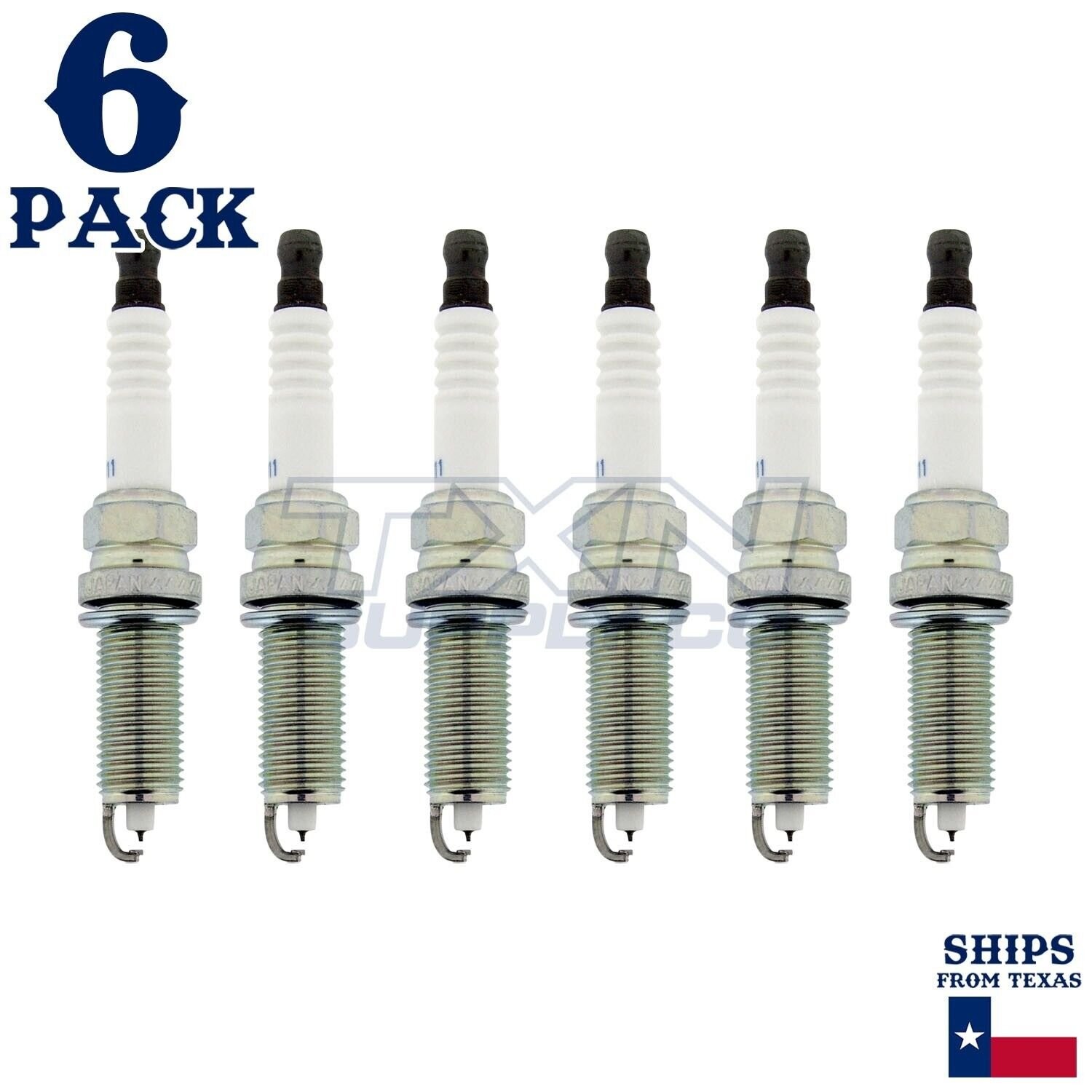 6 Pack NGK V-Power 93482 Spark Plugs SILZKAR7B11