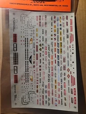 SLIXX DRAG RACING CONCONTINGENCY & GOODIES DECALS #1057