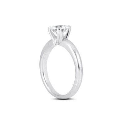 3/4ct G VS2 Round Natural Diamond 18k  Classic Solitaire Engagement Ring